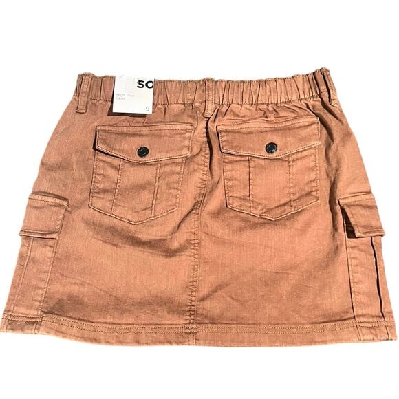 SO khaki cargo mini skirt 9 / 29 gorpcore 90s retro utility grunge Y2K preppy - Picture 3 of 8